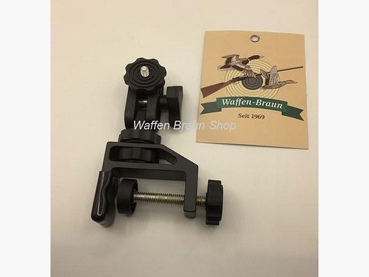 PEDCO Klemmstativ mit Kugelgelenk, schwenkbar, 8cm hoch, schwarz