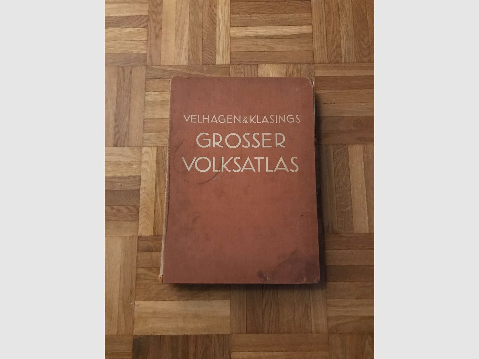 Großer Volksatlas von 1939 mit Landkarte 