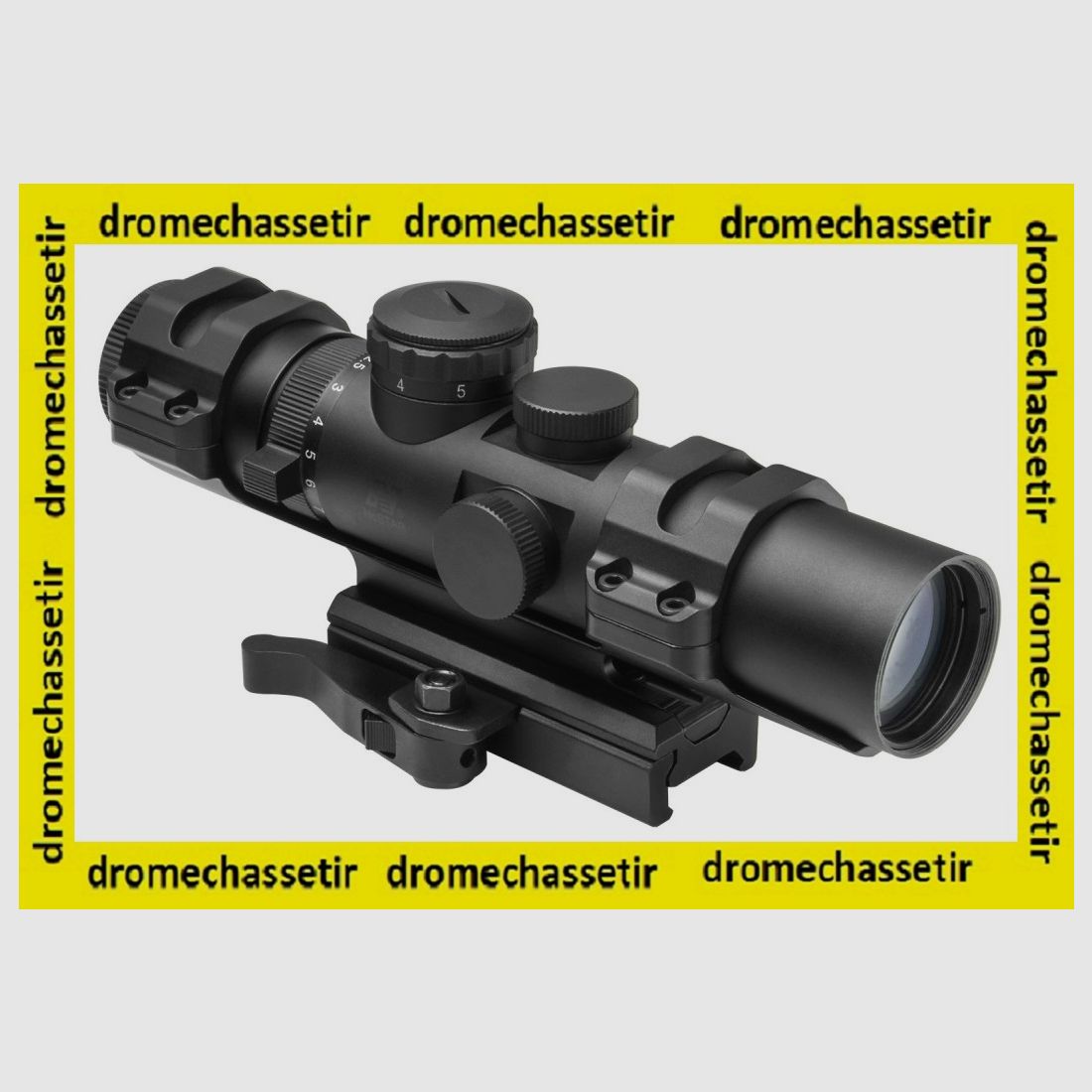 Nc Star 2-7X32 Zielfernrohr mit Schnellspannmontage auf 21mm Schiene und Montage auf Griffträger