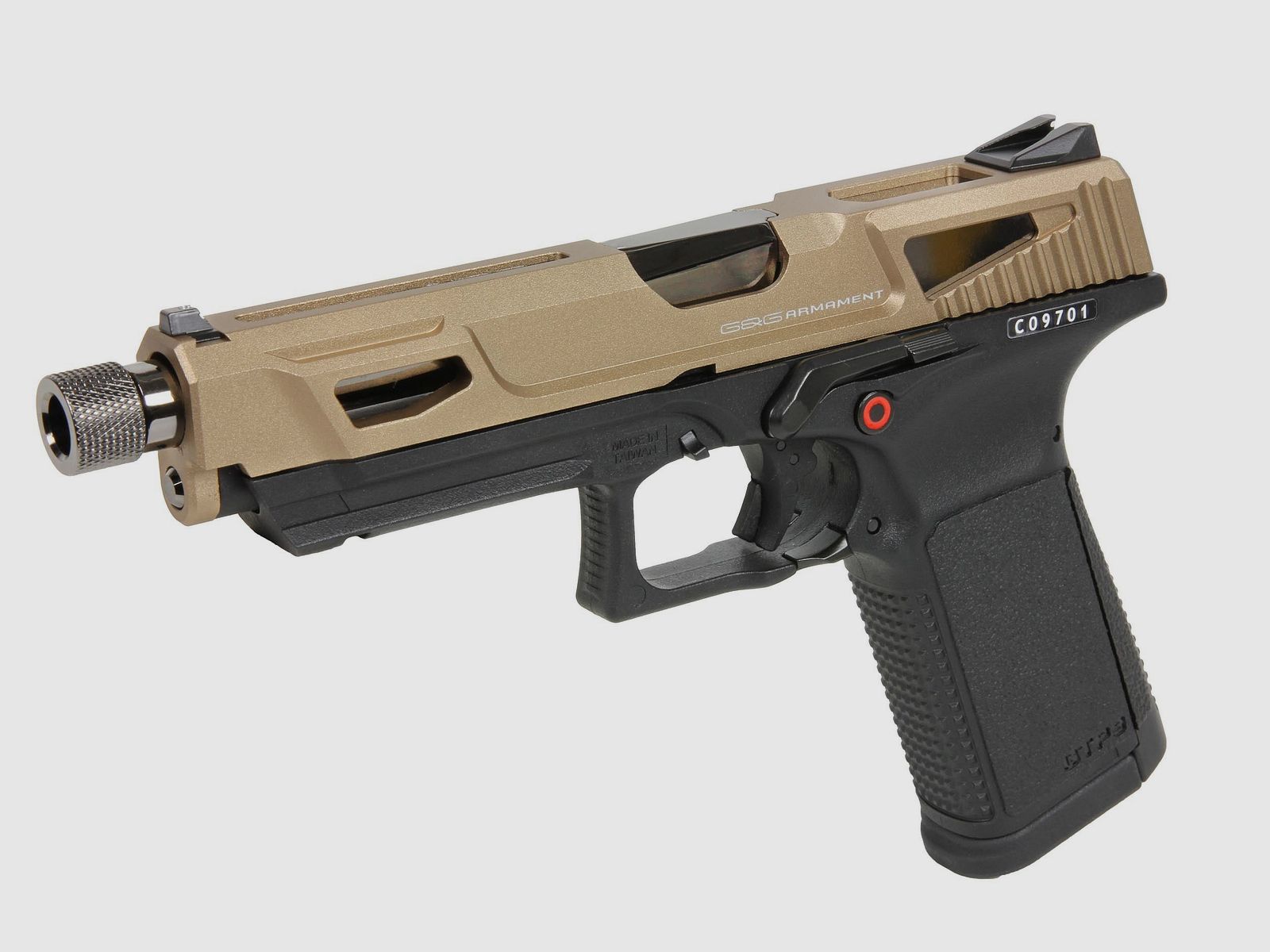 REPLIK GBB PISTOLE GTP9 GAS 0,9J MS DST GOLD, Bild 2 von 6
