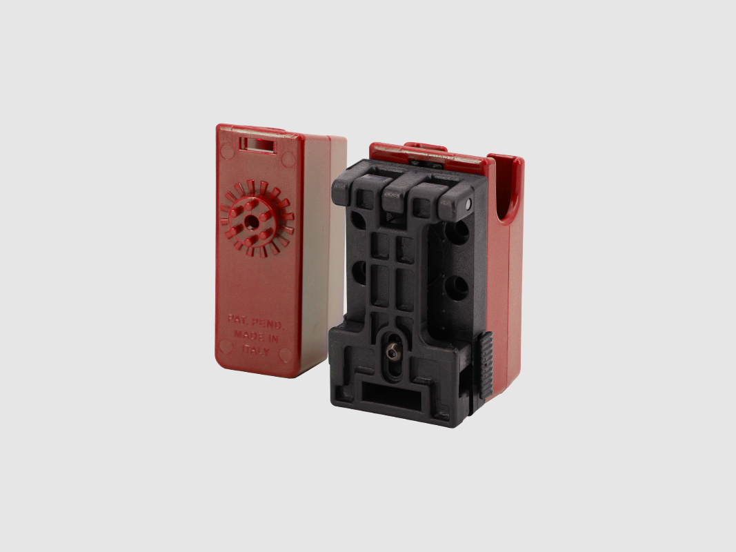 Portacargador de pistola GHOST 360 Clip D rojo, imagen 2 de 2