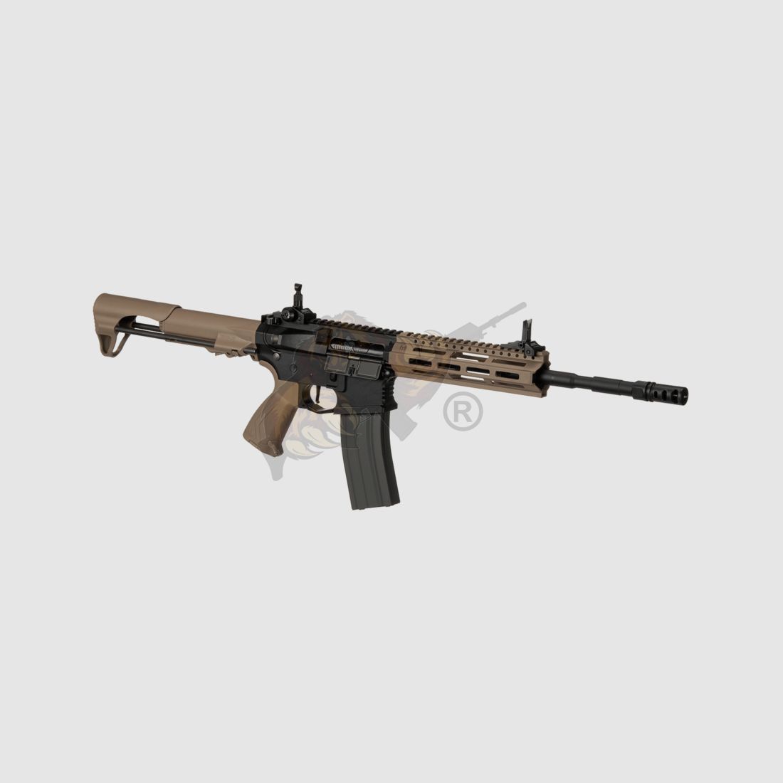G&G CM16 Raider L 2.0E Airsoft mit ETU in Desert Tan - max. 0,5 Joule