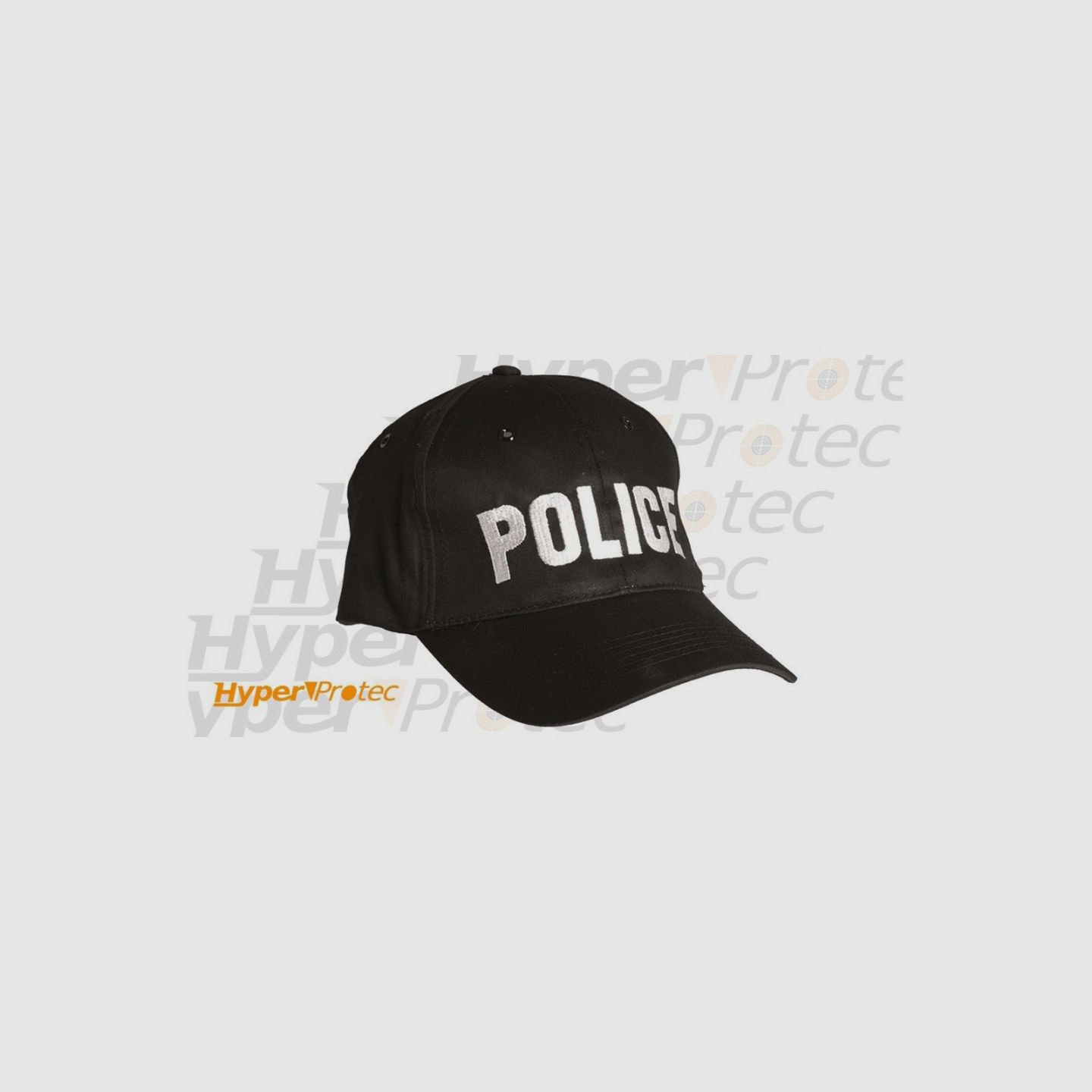 Schwarze Mütze - POLICE für Airsoft und Kostüme