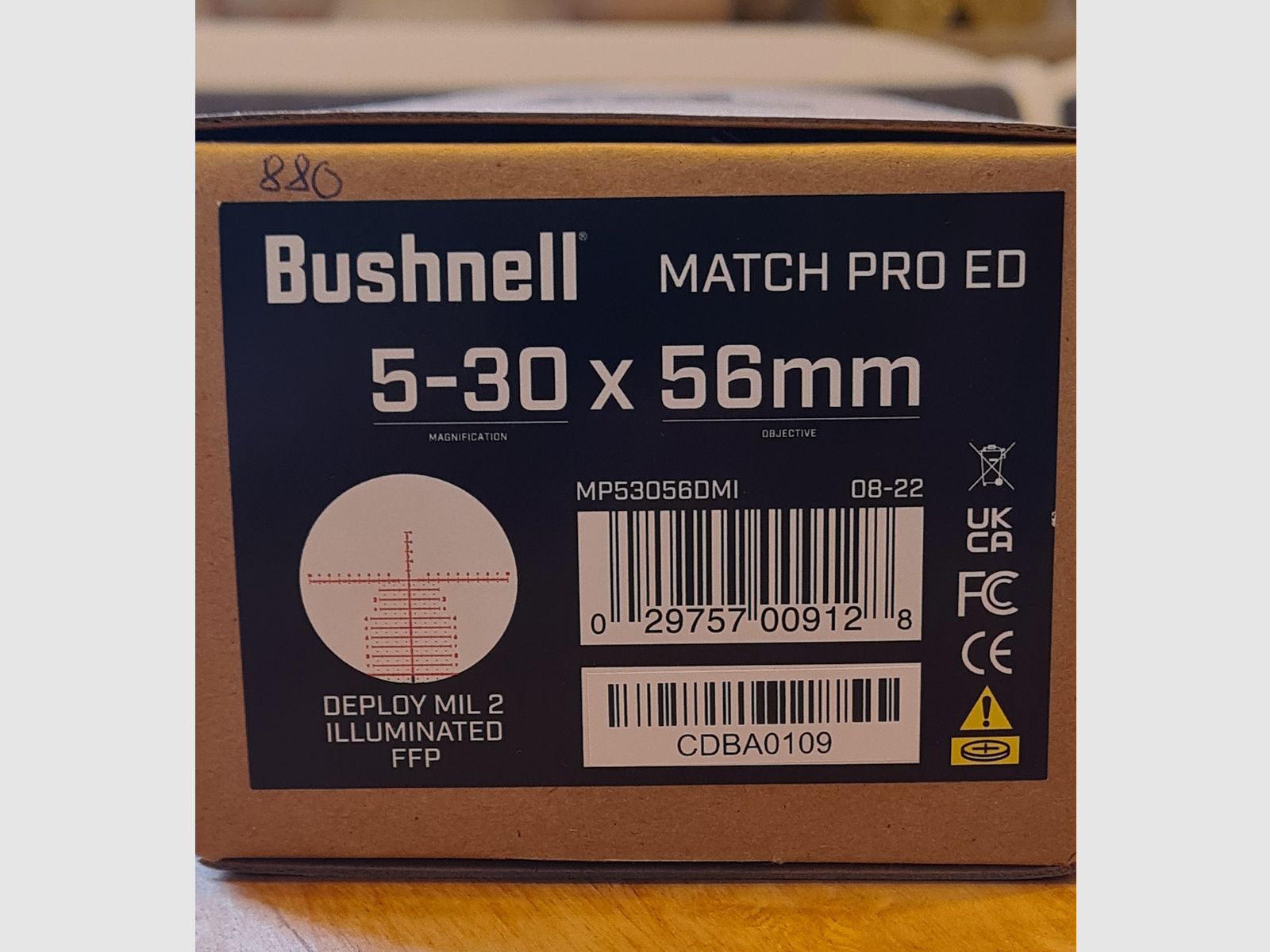 Bushnell Match Pro ED 5-30x56 FFP - Deploy MIL2 MRAD