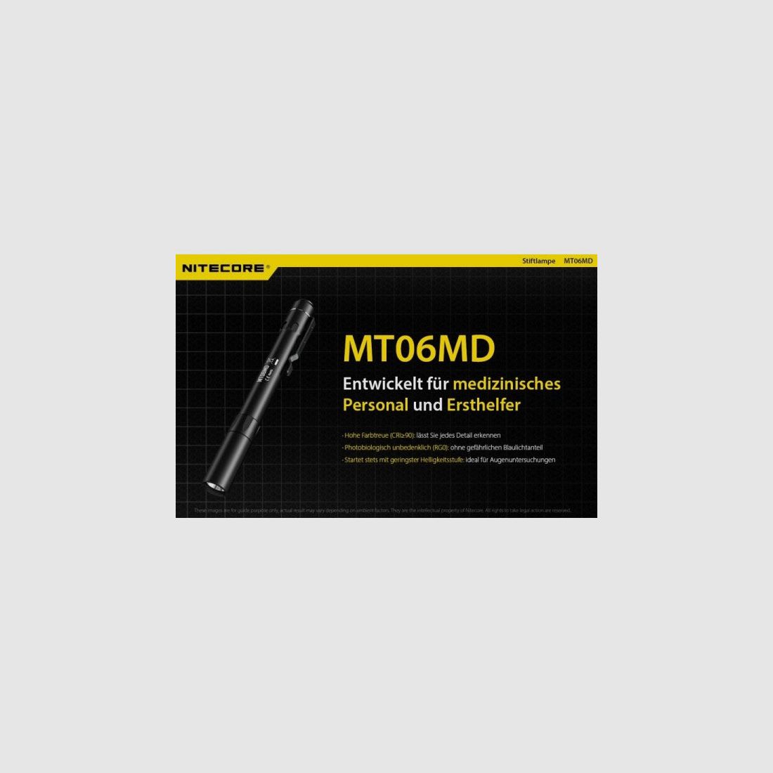 NITECORE LED FLASHLIGHT MT06 MEDICAL - 180 Lumens (without batteries), image 2 of 6