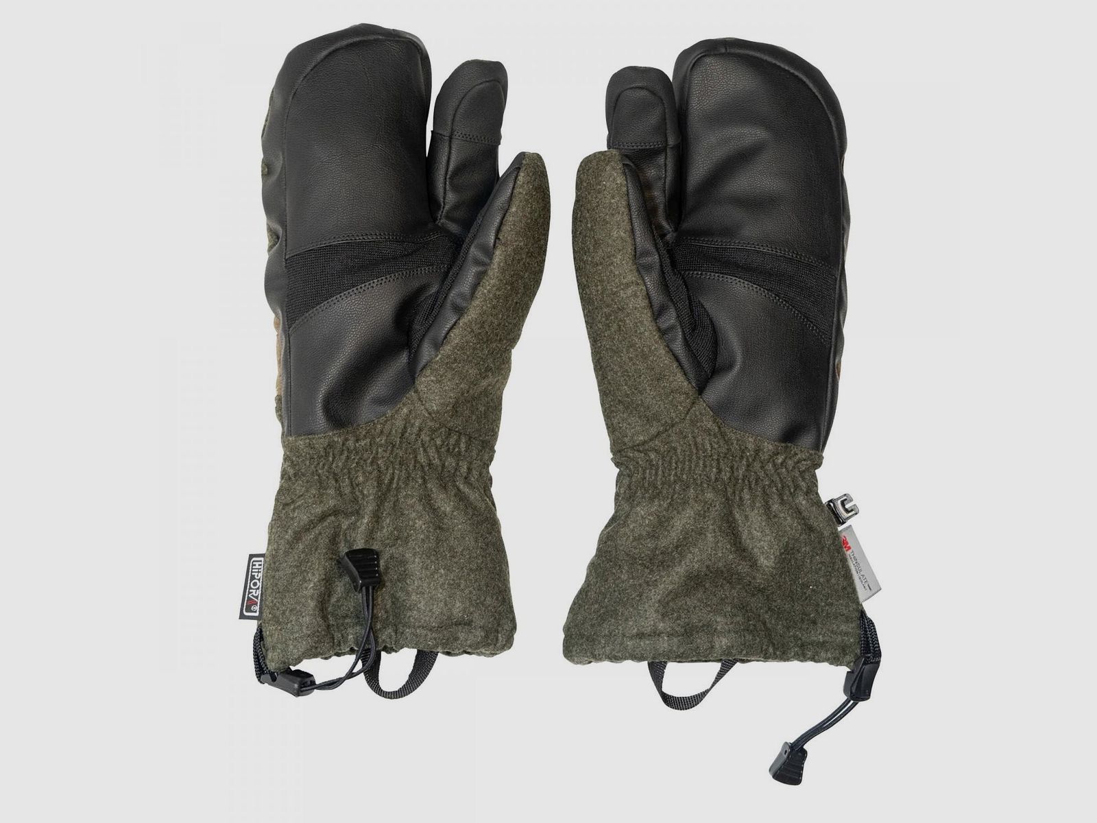 Jagdhandschuhe Zugerberg Unisex (Oliv/Schwarz)