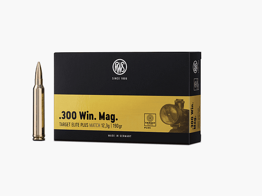 RWS .300 Win. Mag. Target Elite Plus Match 190 gr. - 20 pz.