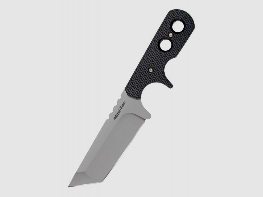 Cold Steel Mini Tac Tanto Neck Knife, Halsmesser mit glatter Klinge