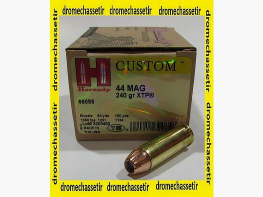 PUDEŁKO 20 PATRONÓW HORNADY 44REMINGTON MAGNUM 240GR JHP/XTP 9085
