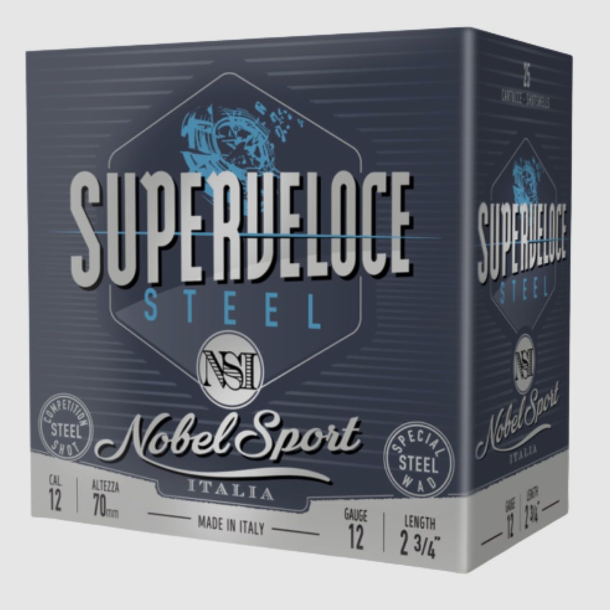Nobel Sport Italia 12/70 Superveloce Steel Skeet T9 2,0mm - 24g