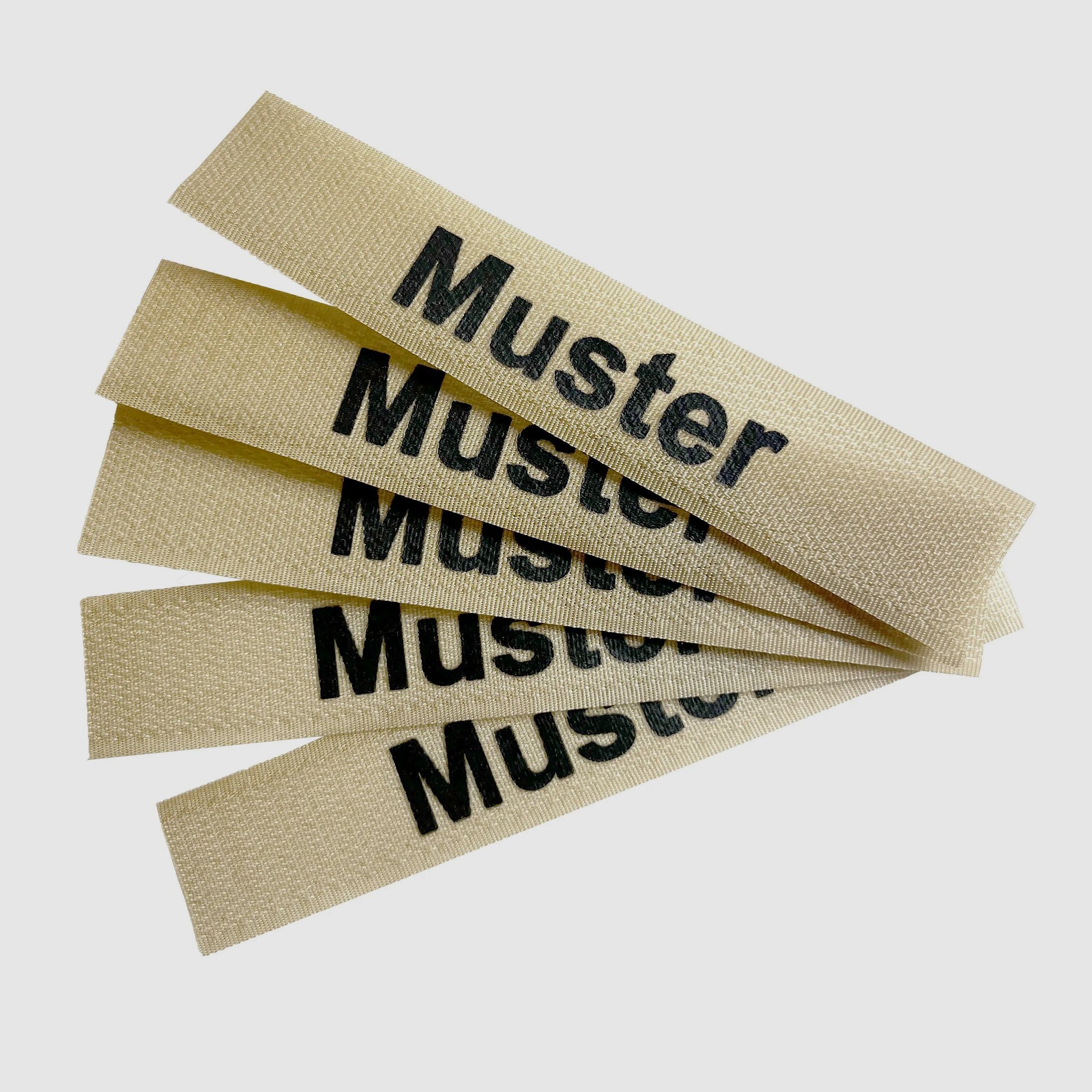 ASMC Namensbänder 5er Set Khaki