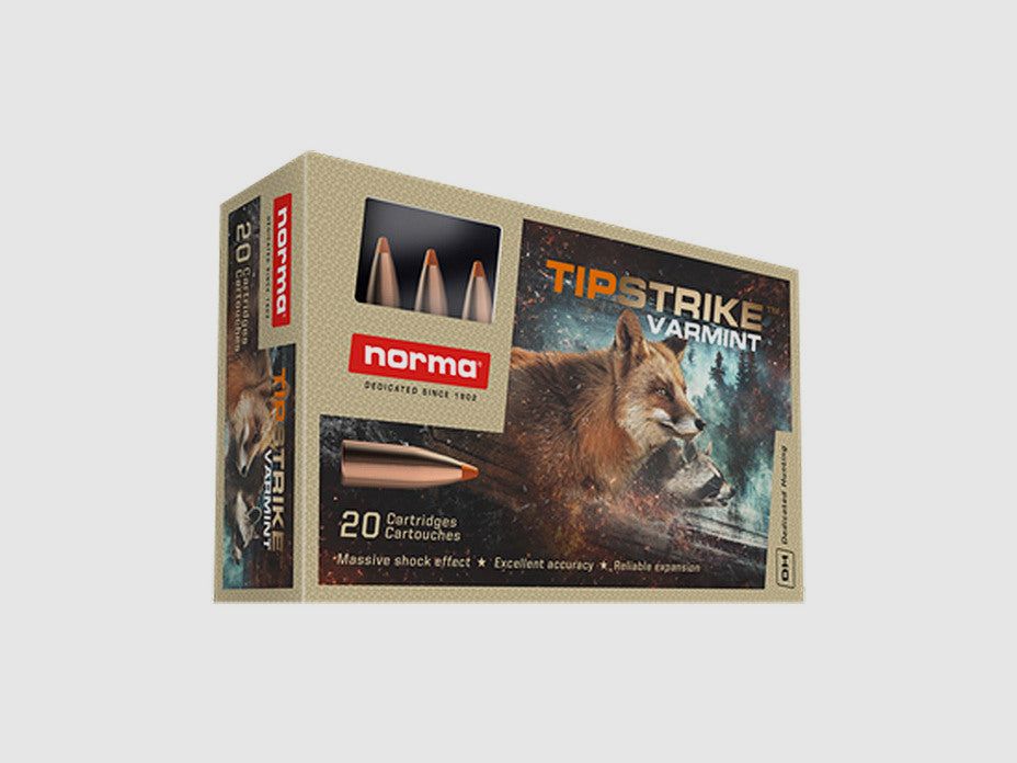 NORMA .222 Rem. Tipstrike Varmint 3,5g/54gr, Bild 1 von 3