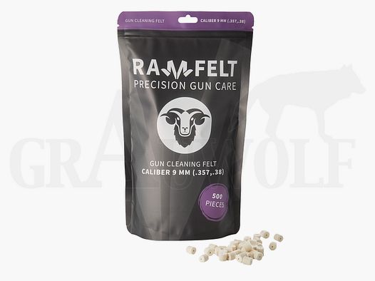 Ramfelt Feltro per Pulizia Armi Cal. 9 mm - Confezione da 500