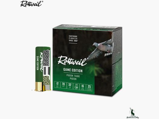 Rottweil Munizioni Game Edition Piccione cal. 12 Pb. 6