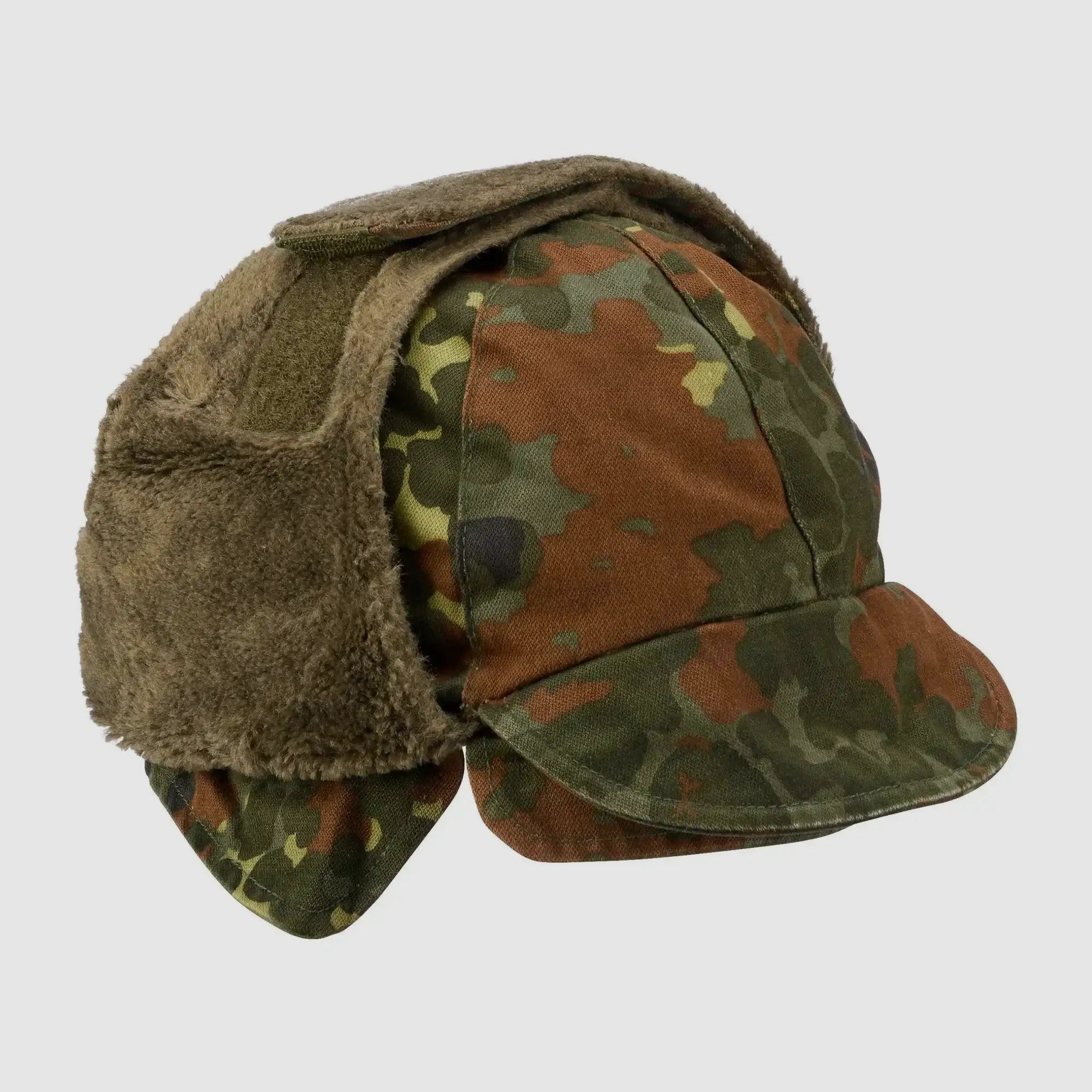 Bundeswehr Original Bundeswehr Original Gorro de invierno usado - Flecktarn / 57