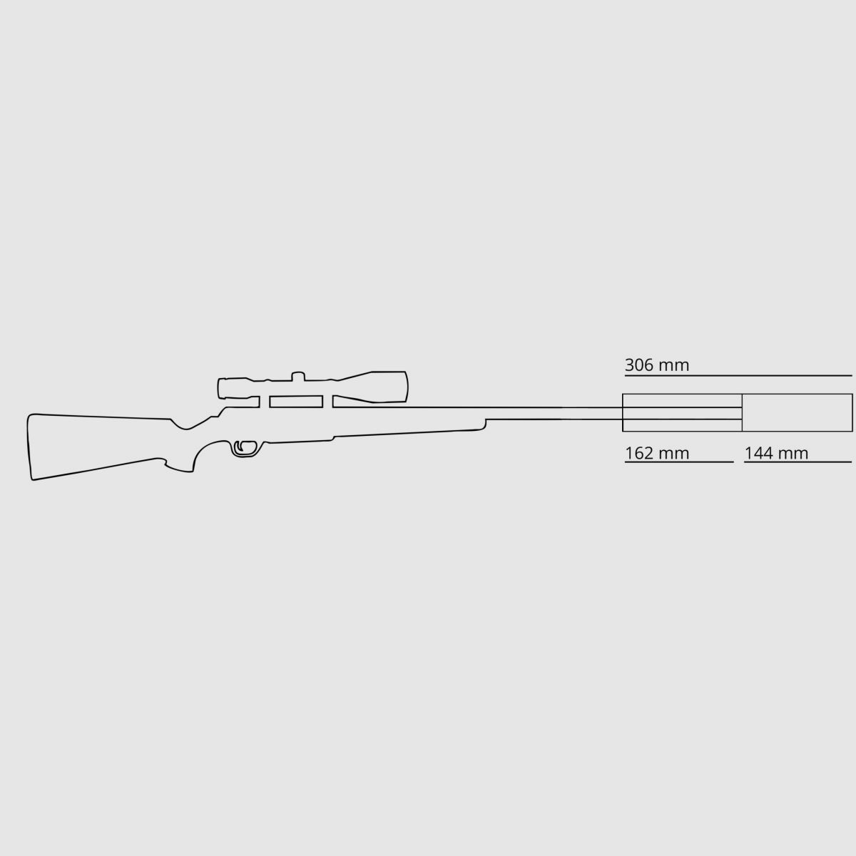 HAUSKEN Schalldämpfer Whisper WD 306 XTRM MKII