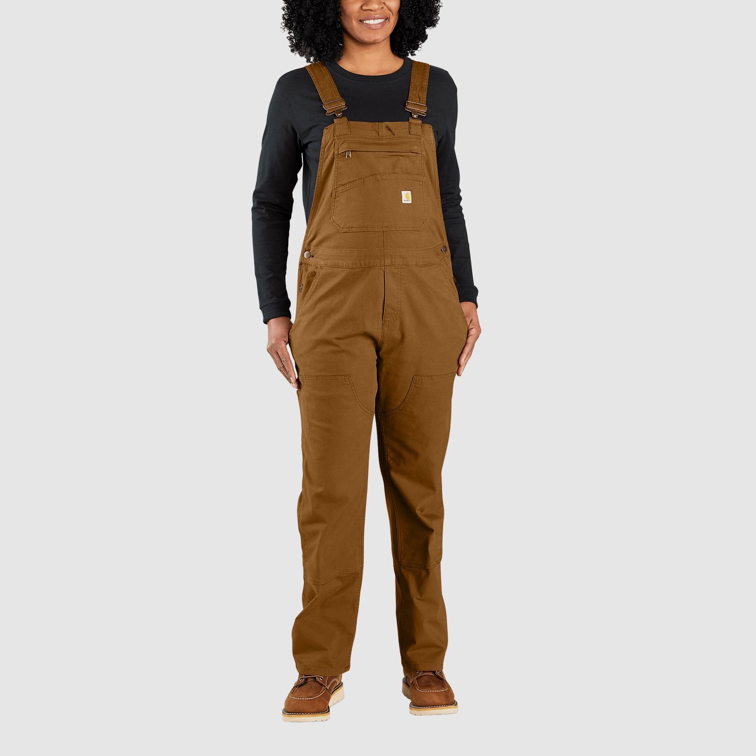 Carhartt Ashland Bib Overall Women Carhartt Brown L