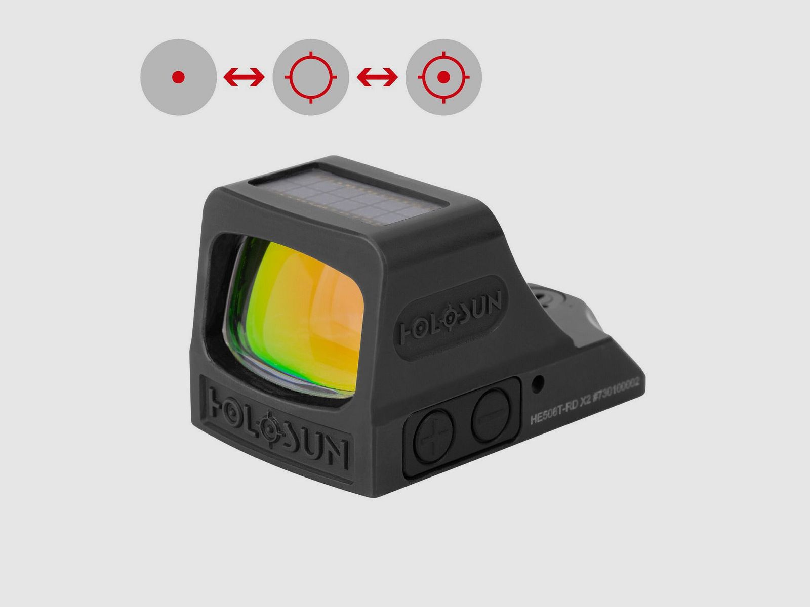 Holosun Elite HE508T RD X2 Kreispunktvisier Open Reflex