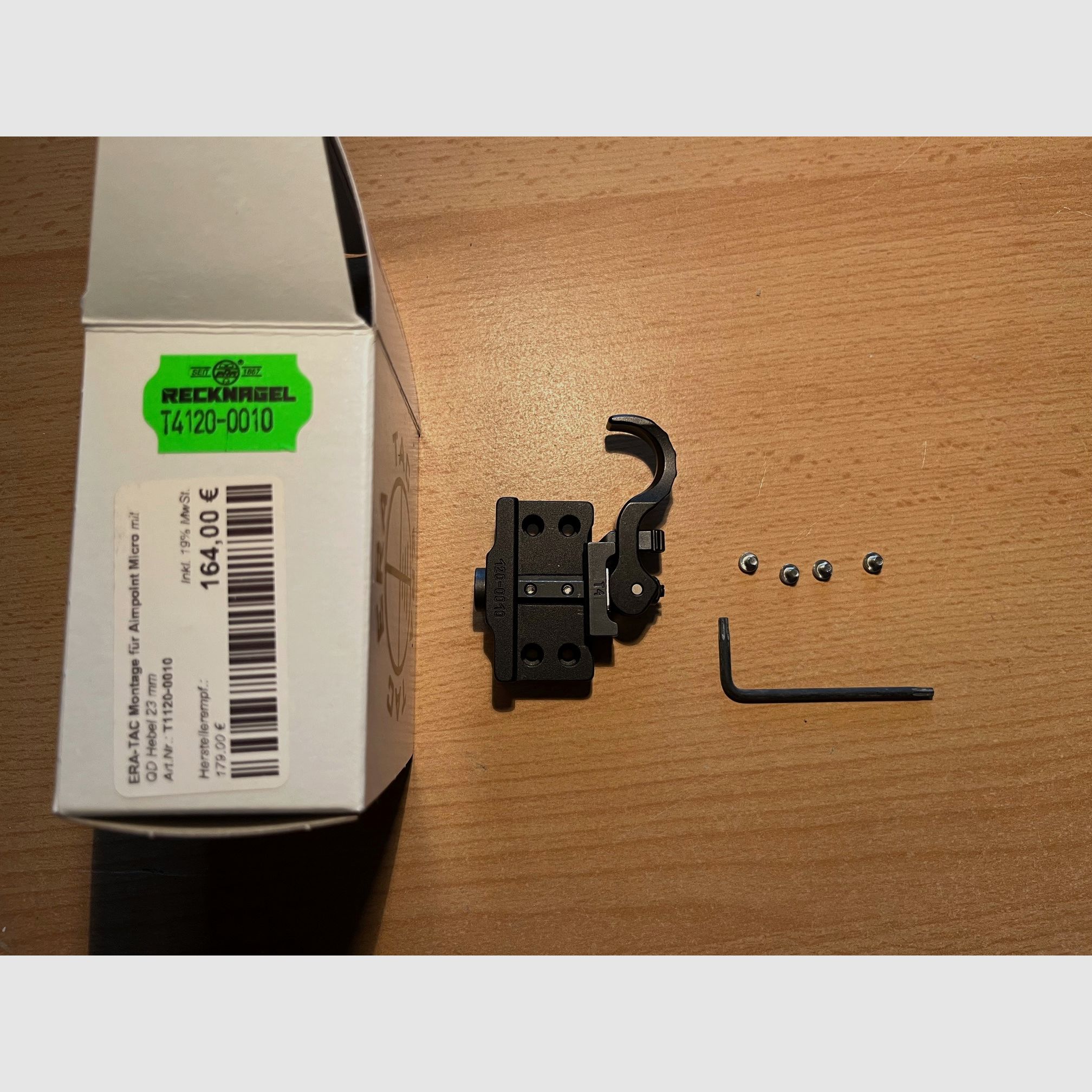 Montaggio ERATAC Aimpoint Micro con leva QD per H2, T2, ecc.
