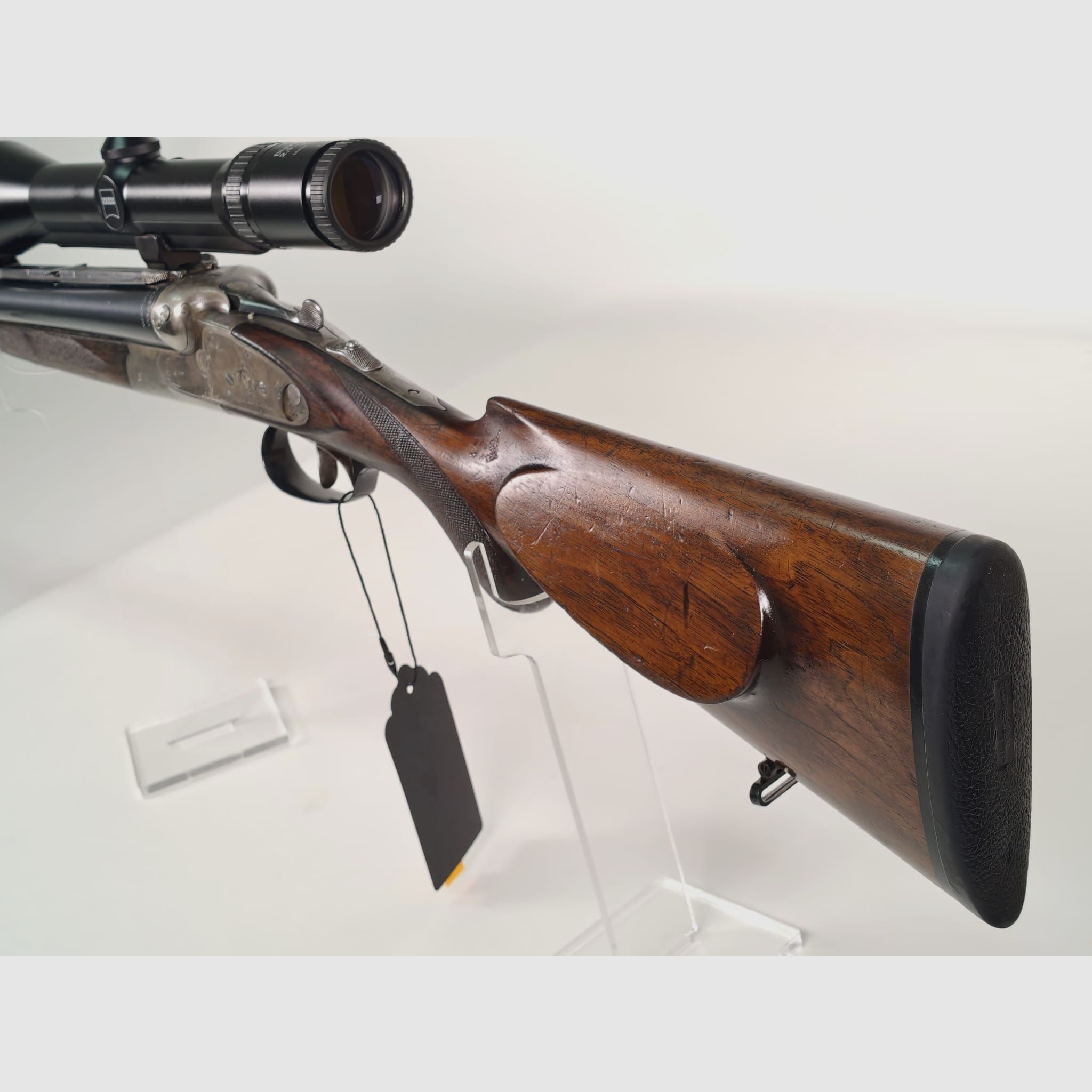 J. P. Sauer & Sohn Modell XXV A side-by-side drill 12/70 – 8x57JR with Zeiss Diavari