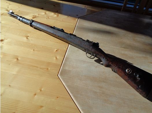 Nummerngleicher Wehrmachtskarabiner K 98k, Hersteller Mauser, Oberndorf, 1937, Neubeschuß 1972