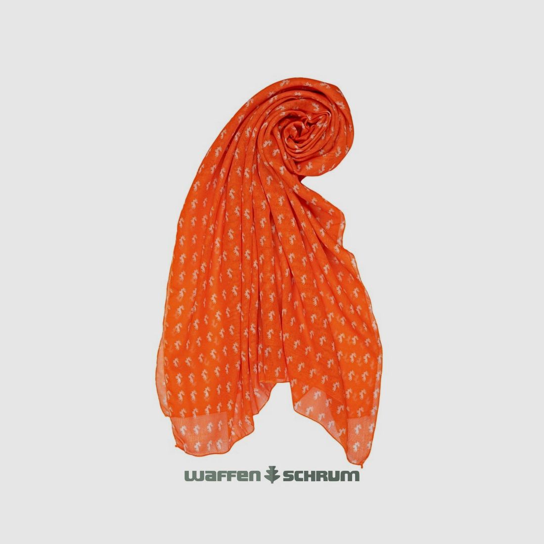 Skogen Tuch mit Hirschmotiv Orange