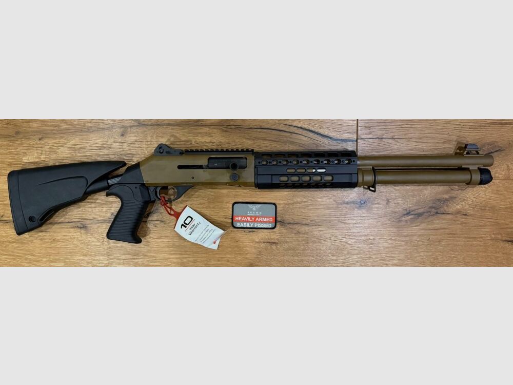Benelli M4 Super 90 T-Pro Brown 12/76 / LL 47cm / MC, afbeelding 2 van 3