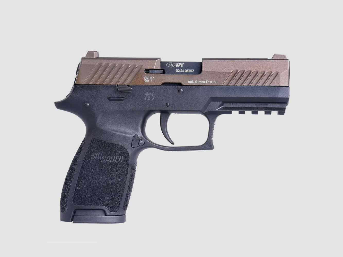 SIG SAUER P320 BRONZE SCHRECKSCHUSSPISTOLE IM KALIBER 9 MM P.A.K.