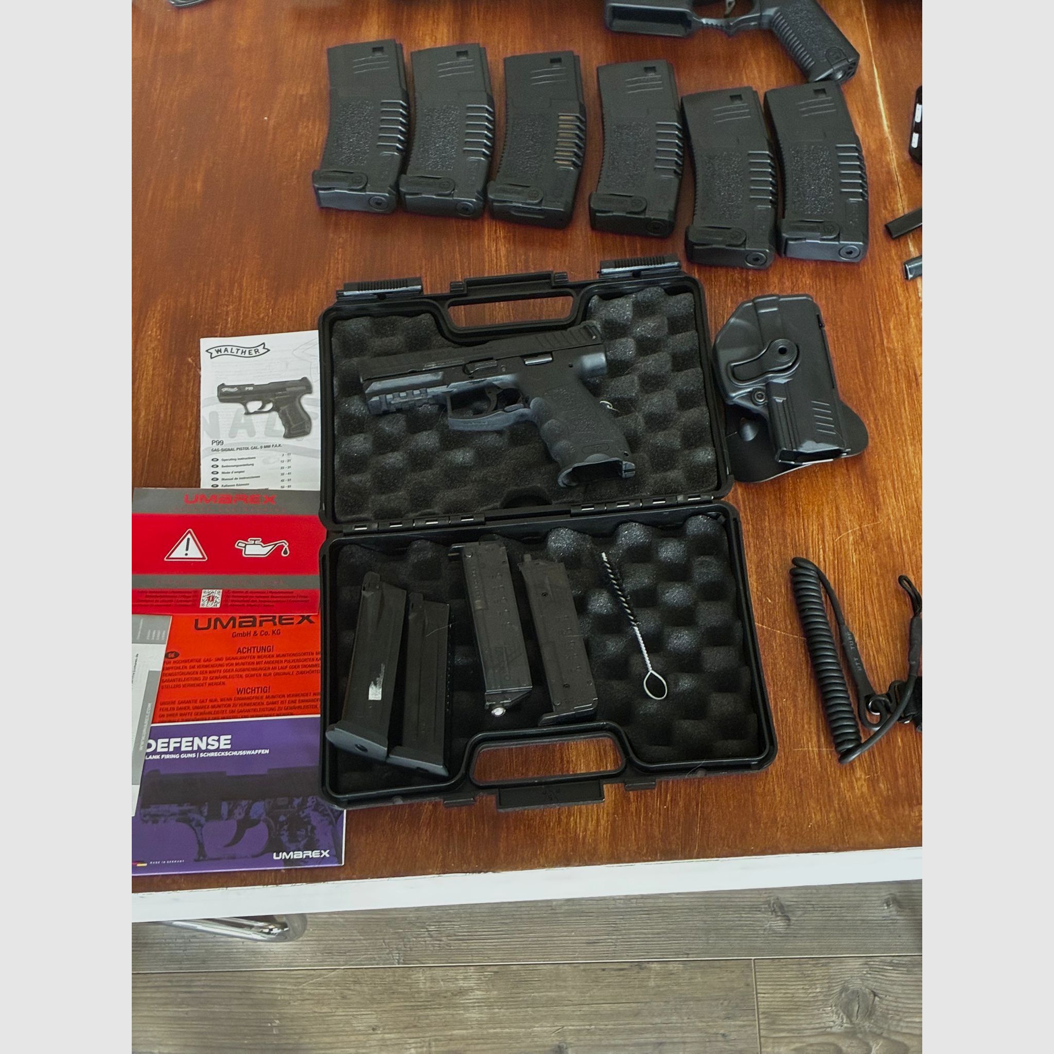 Pacchetto Airsoft completo — Ares Amoeba M4 (S-AEG) + H&K VP9 (GBB, scivolo in metallo) + Caricatore, gas,