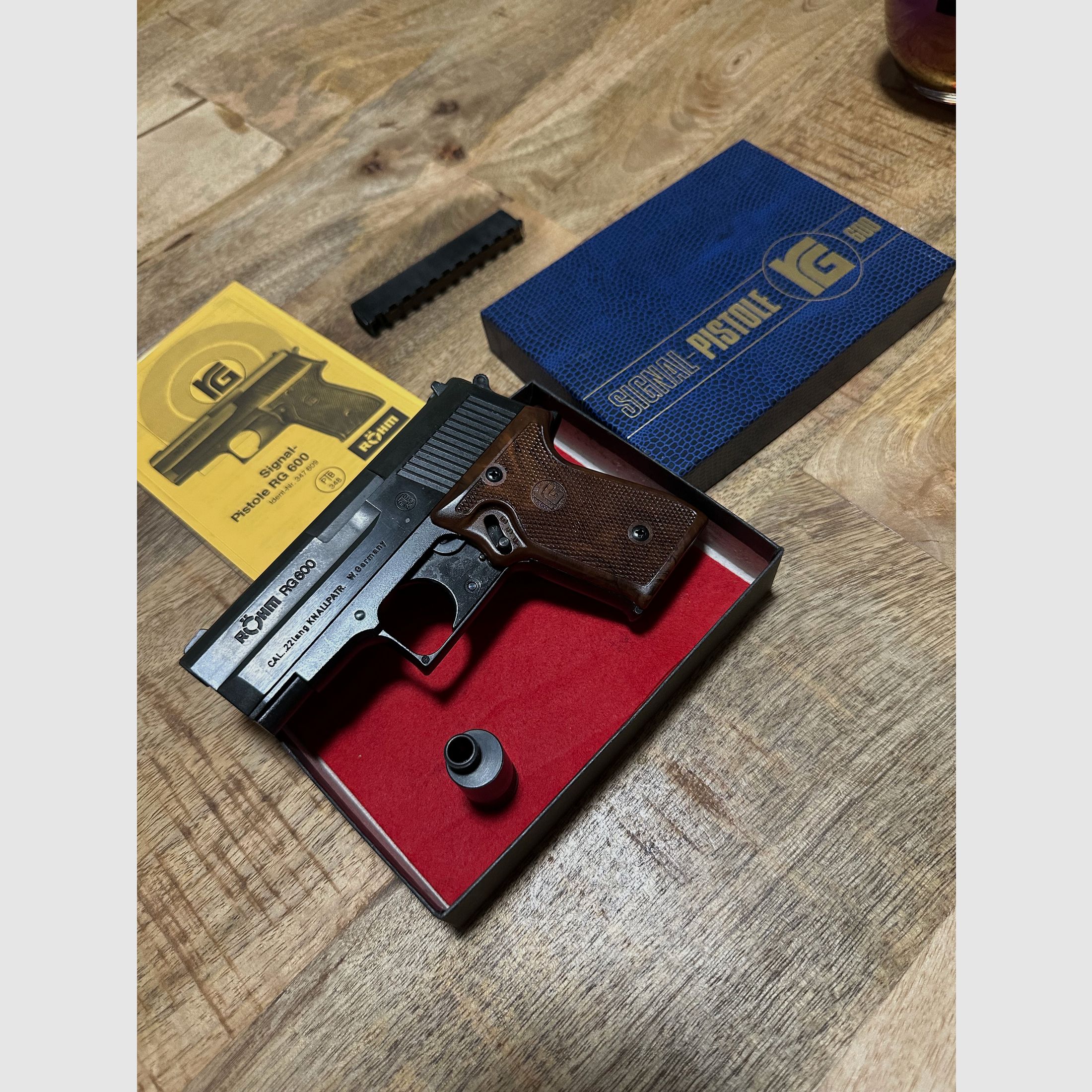 Röhm RG600 cal. 22 lang Knallpatrone Made in West Germany