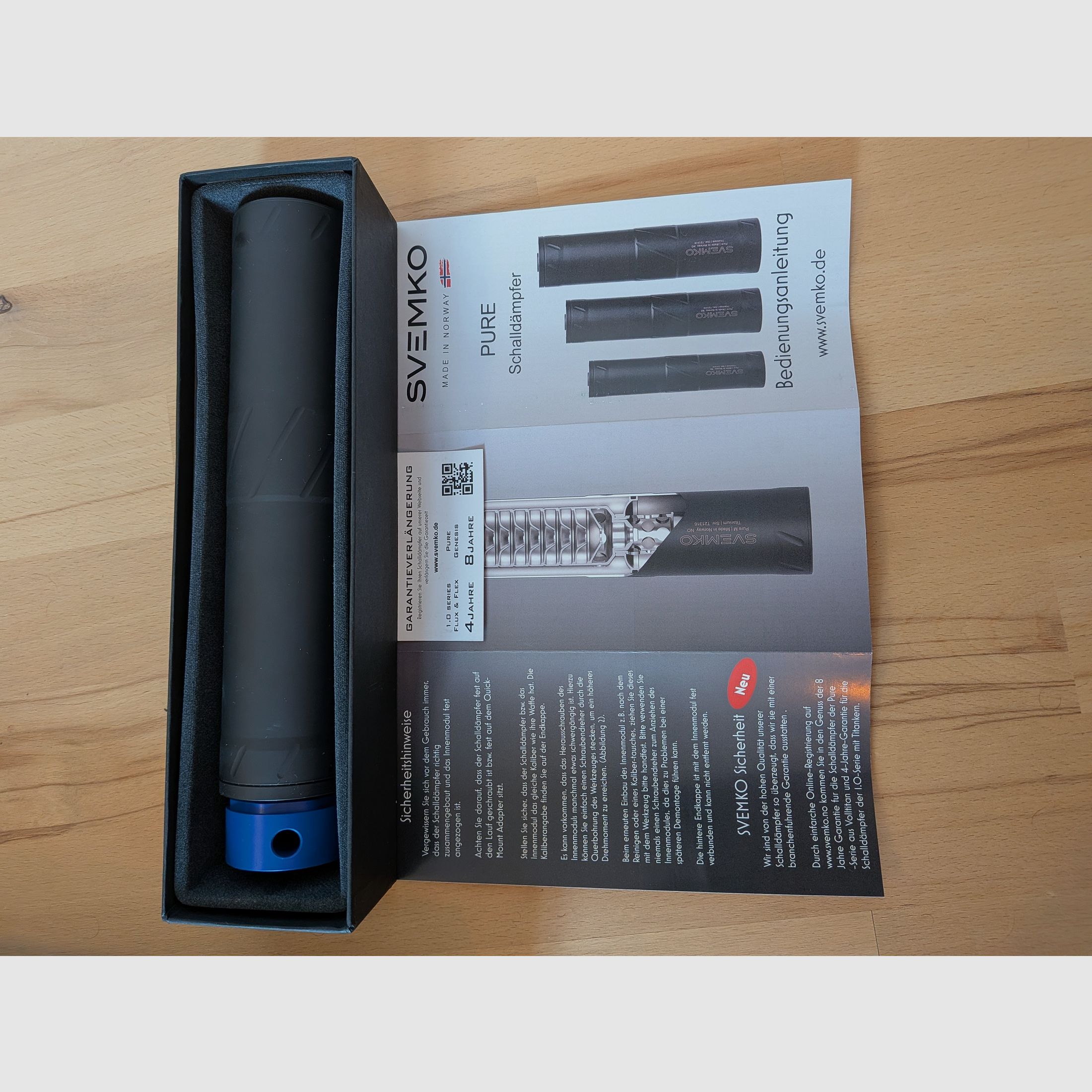 Svemko Pure L suppressor 8x57IS, quick mount, like new with warranty, image 3 of 3