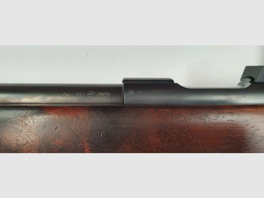 Rifle de un solo tiro Walther, Rifle de competición Walther KK en calibre 22L.r. con dioptría, diafragma iris, mirilla anular, imagen 7 de 10