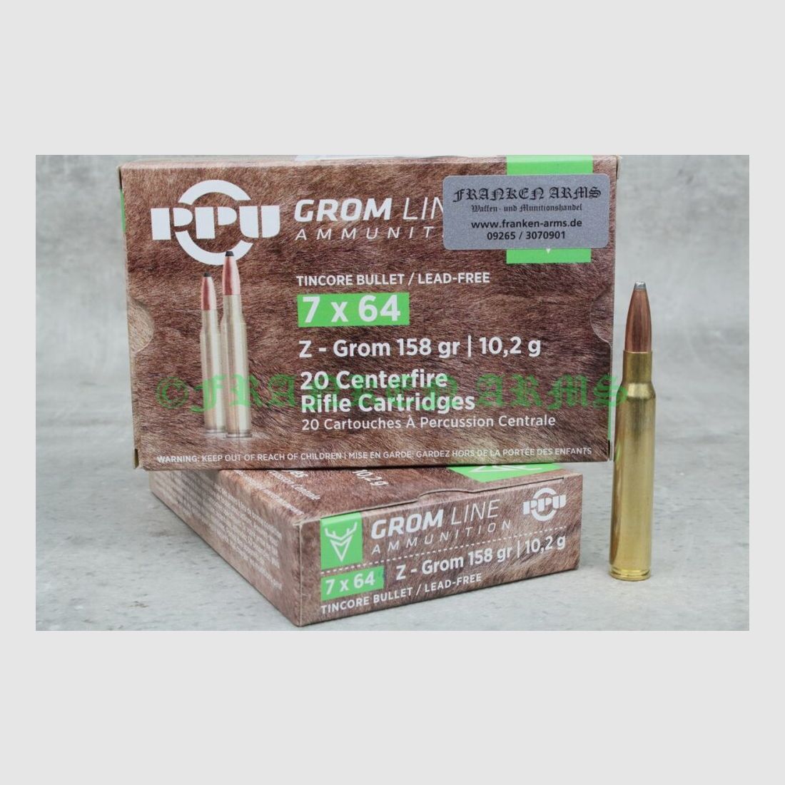 PPU Z-GROM 7x64 158gr. 10,2g 20 Stück Staffelpreise