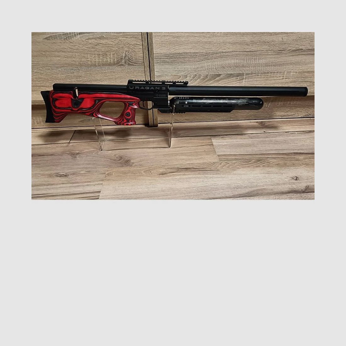 PCP-Luftgewehr AIRGUN TECHNOLOGY URAGAN 3 – 700-mm-Lauf – Laminat Red, Bild 2 von 5