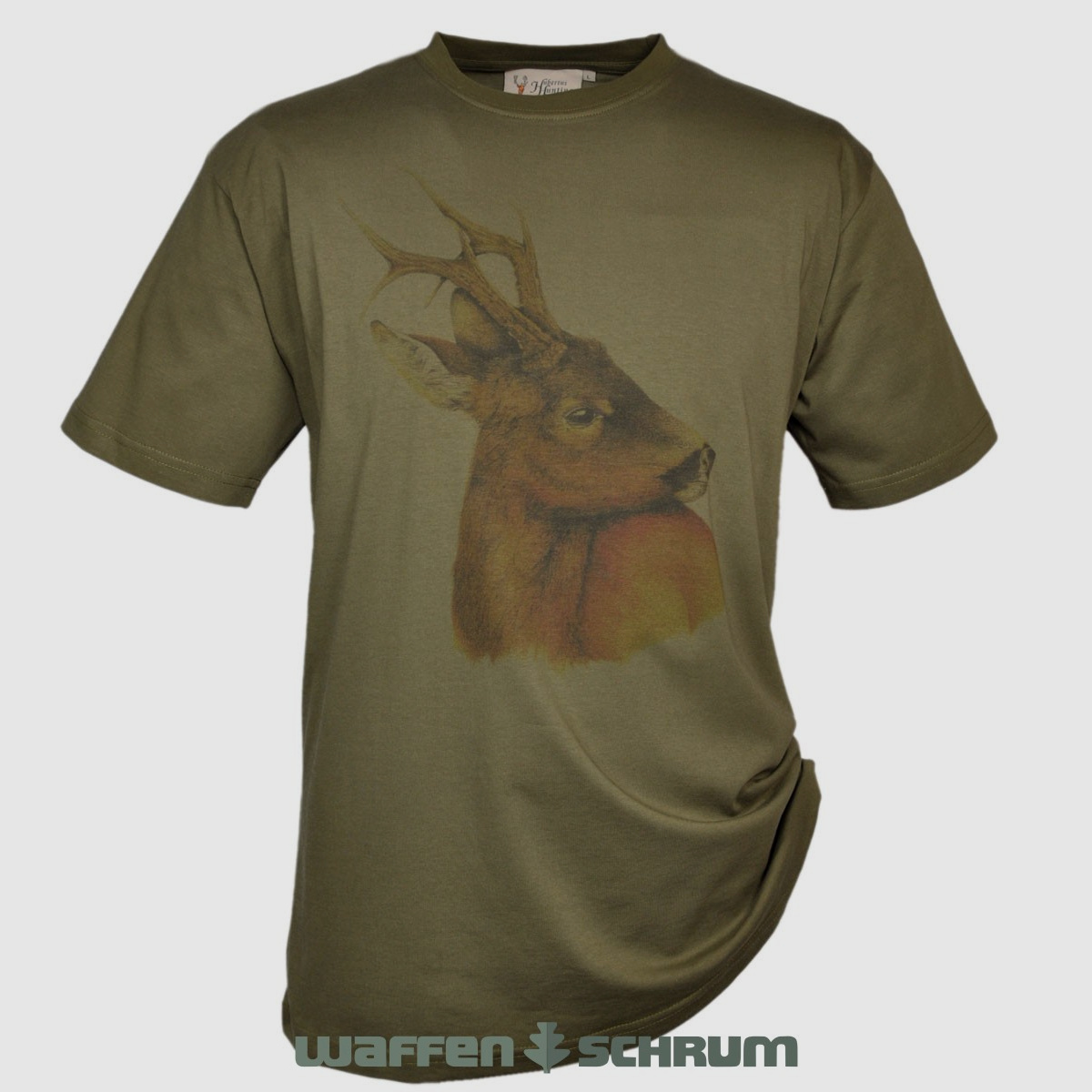 Hubertus T-Shirt Rehbock  Schilf