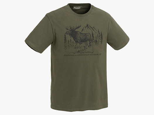 Pinewood       Pinewood   Herren T-Shirt Moose (grün)