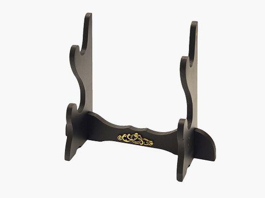 Soporte de espada de madera para 2 katanas