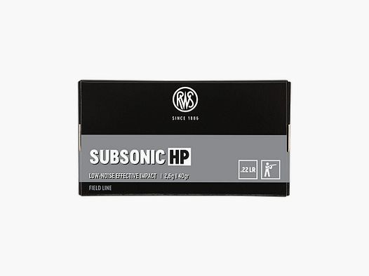 .22LR RWS SUBSONIC HP 40gr