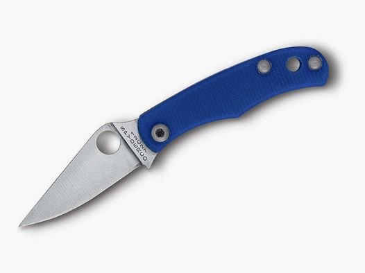 Spyderco Bug G10 Blue PlainEdge Slipjoint-Messer