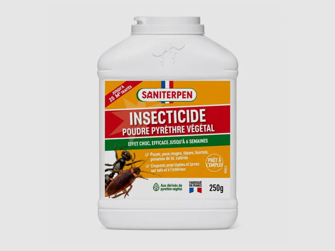 Saniterpen Insektizid-Pulver mit pflanzlichem Pyrethrum 250 g, Bild 1 von 2
