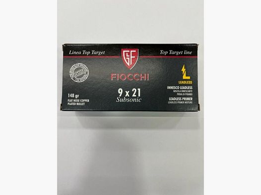 FIOCCHI CARTUCHOS 9X21 FNCP SUBS 148G