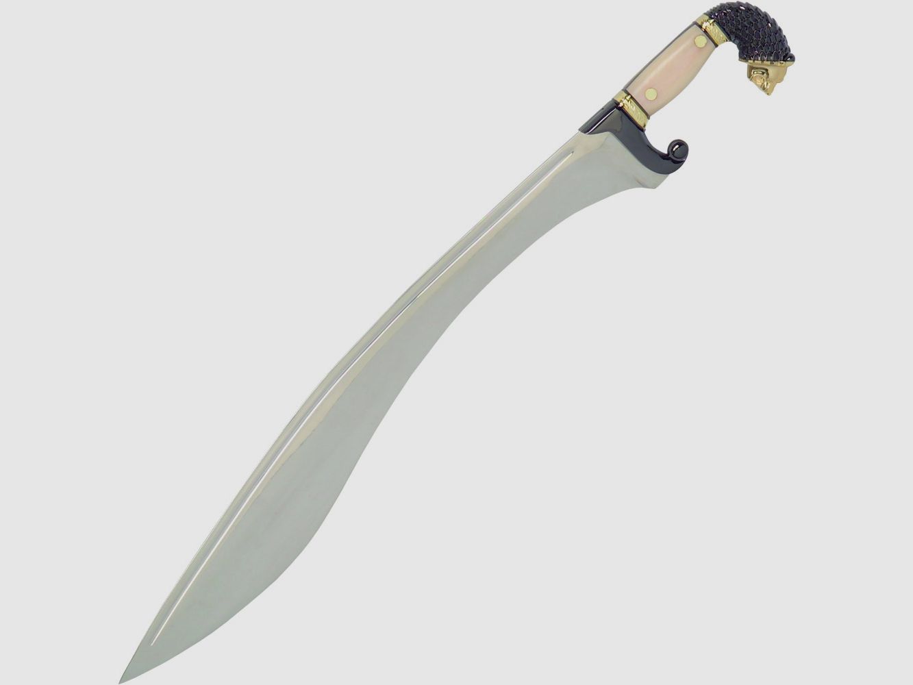 Schwert Falcata mit Löwenkopf