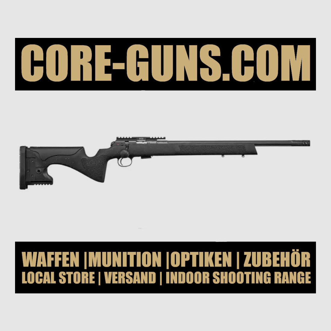 CZ KK-Repetierbüchse CZ 457 LRP Black 22lr Long Range KK sofort verfügbar UVP: 1449€