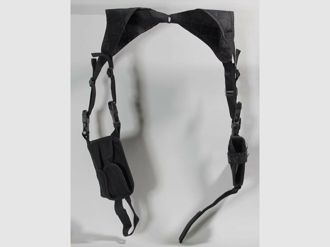 Wapenaccessoires pistool schouderholster zwart universeel