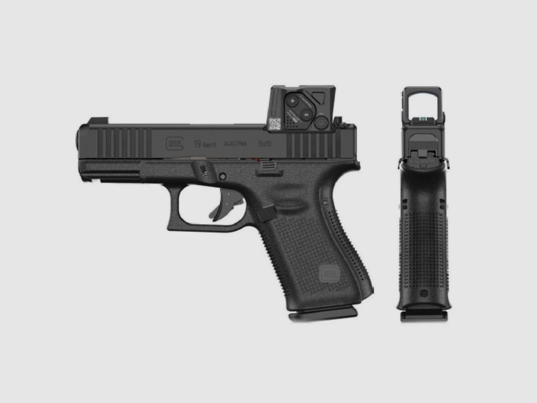 GLOCK 19 FS A-CUT COMBO AIMPOINT COA Kal. 9x19