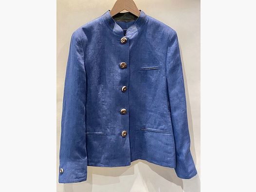 Poldi Trachten Jacke in Jeansblau