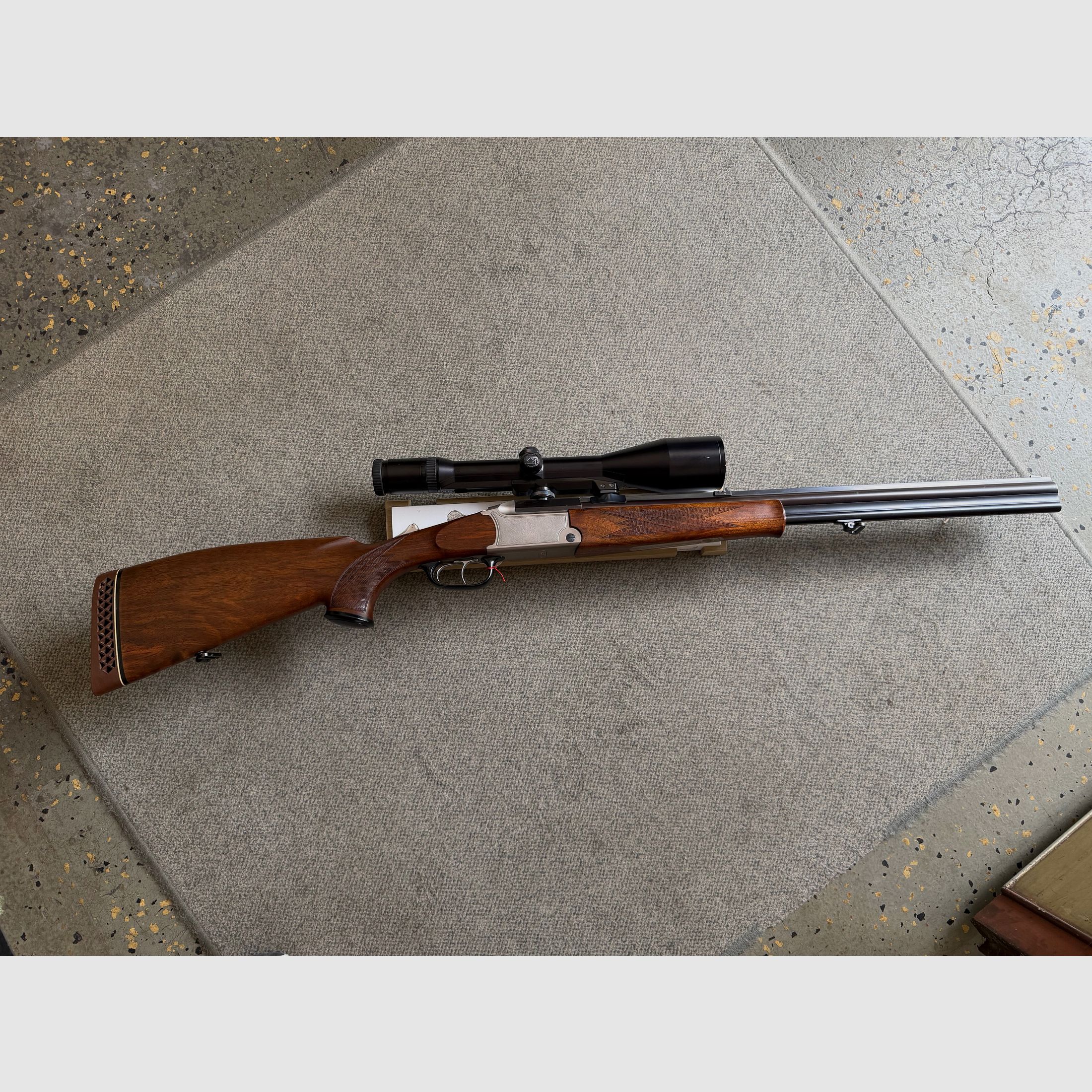 Blaser Bockbüchsflinte 30R Blaser mit Schwenkmontage 