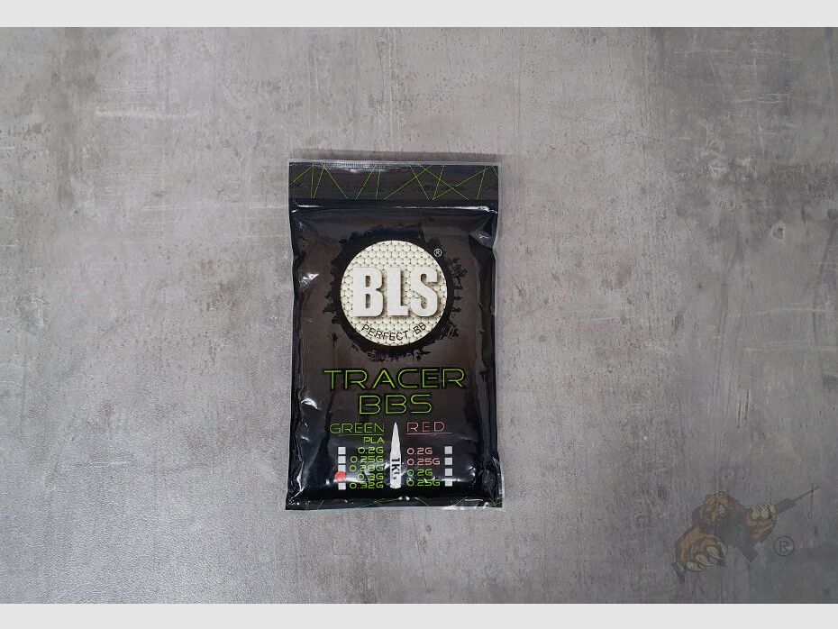BLS Airsoft Bio Tracer BB`s 0.30g "Glow in the Dark" (3300 Stück) - Leuchtspur Grün