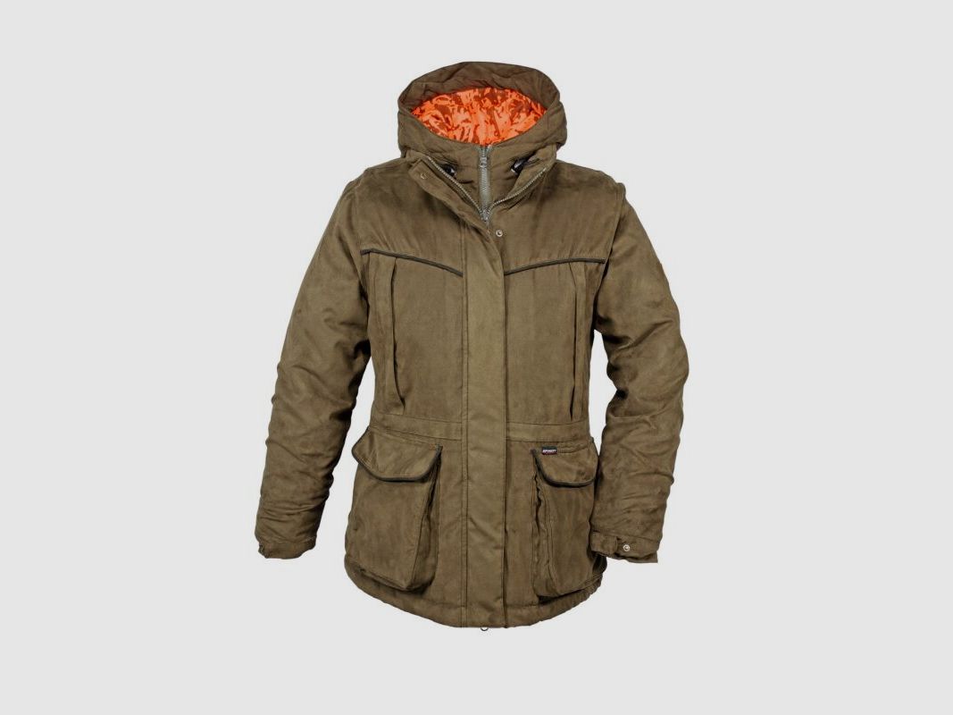 Hubertus Damen Wendejacke Janus Oliv/Orange