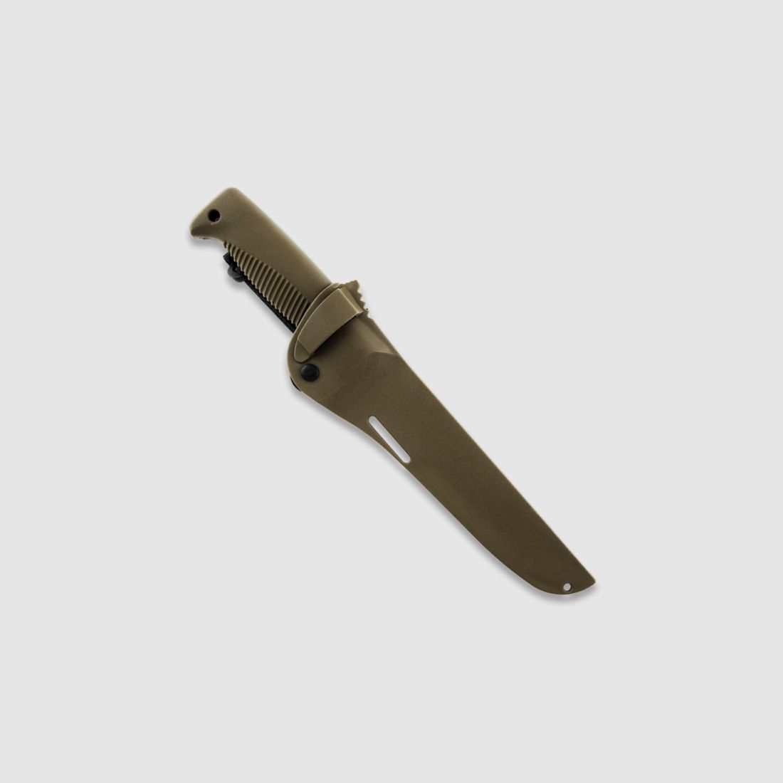 Peltonen Knives M95 Ranger Puukko Sissipuukko FJP120 PTFE Beschichtung Kunststoffscheide braun FDE